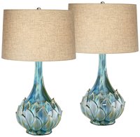 Innobule 29IN Modern Coastal Tropical End Table Lamps Set of 2 one_size | TABLE LAMP-22507