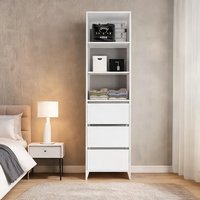 Watnature White Engineered Wood Dressers and Chests and 19 x 21.9 x 84 in featuring Storage | 5BWHSRY2PO6C