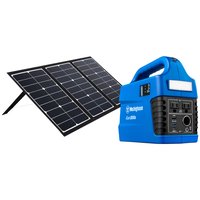 Westinghouse 300-Rated/600-Peak Watt Power Station 296-Watt Hour Portable Solar Generator + 60-Watt Portable Solar Panel
