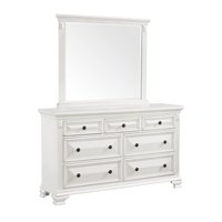Picket House Furnishings Trent Antique White 7 -Drawer Standard dresser with Mirror | CY700DRMR