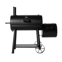 Char-Griller Dakota 625-Sq. in Black Horizontal Charcoal Smoker | 8235