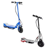 Razor Razor E100 Motorized Rechargeable Kids Toy Electric Scooters, 1 Black and 1 Blue | 108515