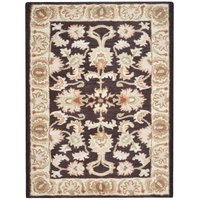 Rugsotic Carpets HAND TUFTED WOOL ECO-FRIENDLY AREA RUGS - 10'x13' Rectangle Shape Brown Beige Color Oriental Design High Pile Thick Handmade Anti