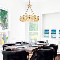 CWI Lighting Nova 8 -Light Champagne Modern/contemporary For Use in Bathrooms, Bedrooms, Dining Rooms, Foyers, Kitchens, Living Rooms Chandelier