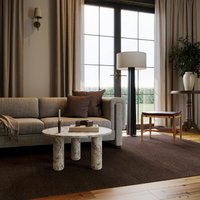 Rugs USA Nate Berkus Hollis Solid Wool Cozy Area Rug one_size in Brown | 200RUAG01B-9012