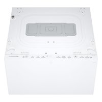 LG SIGNATURE Sidekick 0.7-cu ft 23.5-in White Pedestal Washer Stainless Steel | UWD1CW
