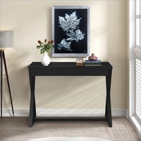 SunJet Console Tables Modern with Drawer Storage Charcoal Finish Synthetic Wood Charcoal one_size | CJBOD92EDS38W