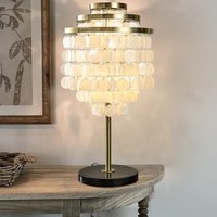 AloaDecor Lighting 28-in Matte Black LED On/Off switch Table Lamp with Marble | L7185T37BZ09A