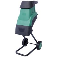 Tatayosi 15Amp Electric Wood Chipper/Shredder with Wheels Electric Garden Shredder Portable Chipping Width Collection Bag Double Sided Blade System