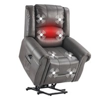 Tatayosi Futon Sofa Bed; Velvet Futon Couch for Living Room; Recliner Sleeper Sofa Bed; Removable Armrests; Metal Legs; Cream in Gray | JJ-09070058