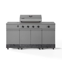TYTUS Gunmetal Gray 5 -Burner Liquid Propane and Natural Gas Grill 1 -Side Burner Stainless Steel | TDT-021-0103
