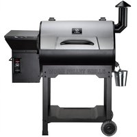 Z GRILLS 504-Sq. in Sliver Pellet Grill Stainless Steel | ZPG-7002B3E