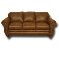 American Furniture Classics Sedona 88.0-in W Rustic Sedona pinto Microfiber 3-seater Sofa with Slipcover Leather in Brown | 9903-90