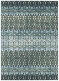 Addison Rugs Bravado 9 x 12 (ft) Chenille Moody Rectangular Indoor/Outdoor Ikat Southwestern Spot Clean Only Area rug Polyester in Blue | ABV31MO9X12