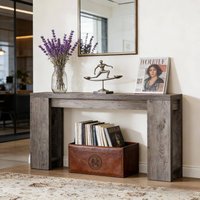 Blisstyle Wood Entryway Table Console Table Side Table Farmhouse Long Console Tables Decor for Entryway Living Room With Storage Behind Couch | CT209