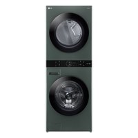 LG WashTower Gas Stacked Laundry Center with 4.5-cu ft Front load Washer and 7.4-cu ft Dryer Nature Green | WKGX201HGA