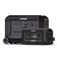 OUPES 5120Wh Battery Generator Mega 3 and B2 Battery Solar Generator 3600W Output LFP Power Station Home Backup | SG-S3+B2