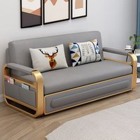 yulika 52-in W Modern Grey Faux leather Storage Sofa in Gray | W-SOFA