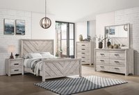 Picket House Furnishings White King Bedroom Set | EL700KB5PC