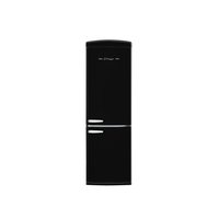 UNIQUE Classic Retro 12-cu ft Counter-Depth 24-in Wide Bottom-Freezer Refrigerator Midnight Black ) Garage Ready ENERGY STAR Certified | UGP-340L B AC