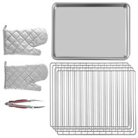 VEVOR 47L Commercial Convection Oven 24 inch Single Electric Wall Oven Single-fan and ( Stainless Steel + Tempered Glass ) | SCRFXHLM40L102869V1