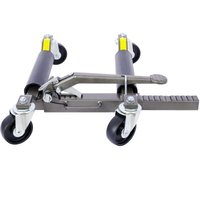 Tatayosi Set of 2 Wheel Dolly Car Skates Vehicle Positioning Hydraulic Tire Jack Ratcheting Foot Pedal Lift 1250 lbs Gray | P-DJ-60255