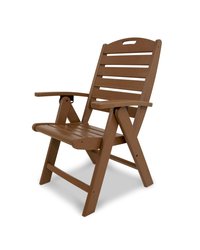 Trex Outdoor Furniture Yacht Club Tree House HDPE Frame Stationary Dining Chair with Slat Seat | TXD38TH