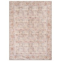 World Rug Gallery Terra 8 x 10 (ft) Loomed Multi Rectangular Indoor Medallion Oriental Machine washable Pet Friendly Area rug Polyester