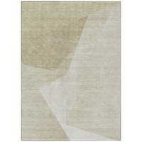 Addison Rugs Chantille ACN716BG 8 x 10 (ft) Polyester Beige Rectangular Indoor/Outdoor Geometric Machine washable Area rug in Brown | ACN716BG8X10