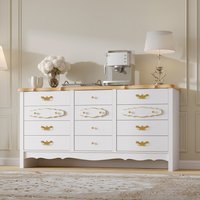 FUFU&GAGA Dresser White 12 -Drawer 63-in Standard dresser | KF390137-01