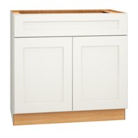 Diamond Express Macaulay 36-in White Bathroom Vanity Base Cabinet without Top | 325 VSB363421