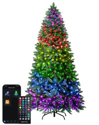 Avacube 7.5-ft Pre-lit Artificial Christmas Tree with LED Lights | ABSL2065