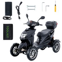 VEVOR Duty 3-Wheel Mobility Scooters for Seniors & Adults, 500lbs Capacity, 21.5 Miles 3-Speed Long Range, 1000W All Terrain Electric Recreational
