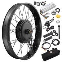 Yescom 26 inchx4 inch Fat Tire 48V Ebike Electric Front Wheel Bicycle Conversion Kit LCD 1500W Dual Controller in Black | 19EBE020-4IN15-26FL