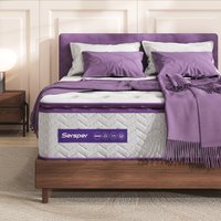 Sersper 12-in Medium Queen Hybrid Memory Foam/Coil Blend Mattress in a Box in Purple | 12QUEEN-PTB