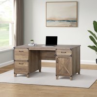 Saint Birch Oxford 59.4-in Brown Casual Writing desk | SBOF1801EDRO