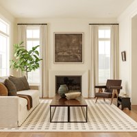 nuLOOM Daleyza Checkered Machine Washable 10ft. x 13ft. Cream Area Rug Polyester in White | 200MEGR08A-10013