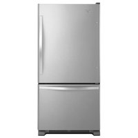 Whirlpool 22.07-cu ft Standard-Depth Bottom-Freezer Refrigerator with Ice Maker ( Stainless Steel ) ENERGY STAR Certified | WRB322DMBM