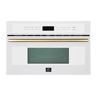 FORNO Oliena 1750 Watt Compact Oven 1.6-cu ft 1000 -Watt 30-in Built-In Microwave with Sensor Cooking Controls ( White ) | FMWDR3093-30WHT