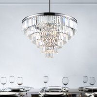 CWI Lighting Weiss 15 -Light Chrome Traditional Crystal For Use in Bathrooms, Bedrooms, Dining Rooms, Foyers, Kitchens, Living Rooms Chandelier