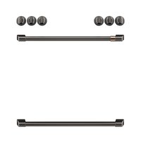 Cafe 30-in Induction range Handle and knob kit ( Brushed Black ) | CXFCHHKPMBT