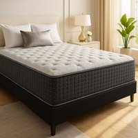 Glance Premium 14-in Plush King Hybrid Memory Foam/Coil Blend Mattress in a Box | SW70-6/6-1