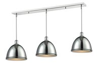 Z-Lite Mason Chrome Incandescent Medium base (E-26) Pool Table Lighting | 711P13-3CH