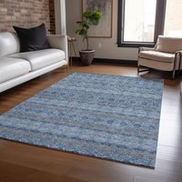 Addison Rugs Chantille ACN615NA 8 x 10 (ft) Polyester Navy Rectangular Indoor/Outdoor Abstract Machine washable Area rug in Blue | ACN615NA8X10