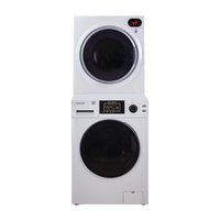 Equator Advanced Appliances Ultra Compact Electric Stacked Laundry Center with 1.6-cu ft Front load Washer and 3.1-cu ft Dryer White