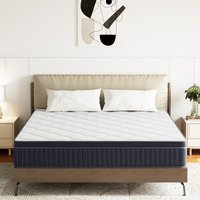 Ifluous 12-in Medium King Hybrid Memory Foam/Coil Blend Mattress in a Box | LSMH12-12K