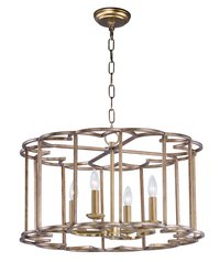 Maxim Lighting Helix 4 -Light Antique Bronze Rustic For Use in Bedrooms, Dining Rooms, Foyers, Kitchens, Living Rooms Chandelier | 24736BZF