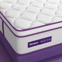 Sersper 12-in Medium Queen Hybrid Memory Foam/Coil Blend Mattress in a Box in Purple | 12QUEEN-PTA