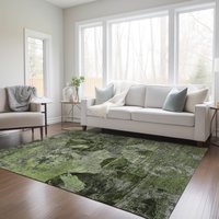 Addison Rugs Chantille ACN555GE 10 x 14 (ft) Polyester Green Rectangular Indoor/Outdoor Geometric Machine washable Area rug | ACN555GE10X14