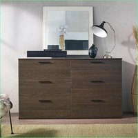 SunJet Dressers Morgan Farmhouse SixDrawer Jumbo Dresser Espresso EcoFriendly Board one_size | O1UV3ZESRM65T